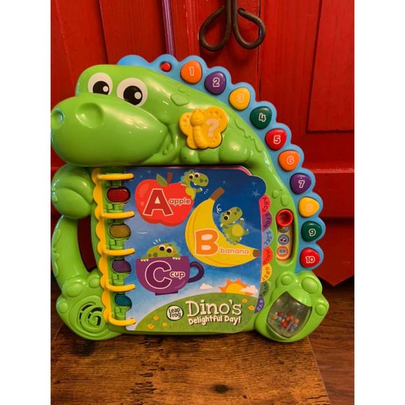 Leap Frog DInos Delightful Day Electronic Learning Toy ABC Music Book Giftable - Picture 1 of 3